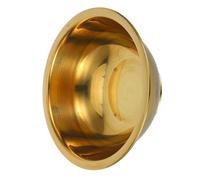 VICASKY Bol Tibétain en Cuivre Jaune Bol D'offrande Doré pour Autels de Prière à Eau Bénite Rituel Multifonction Décoration Mystique pour Contemplation et Cérémonies Petit Modèle