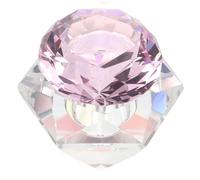 VICASKY Bol Verre Cristal pour Nail Art Récipient Transparent pour Liquide et Bol Hexagonal avec Couvercle Mélangeur Acrylique pour Ongles Accessoire Pratique pour Gel et Kit Ongles