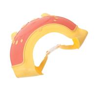VICASKY Bonnet Bain Garçon Fille Réglable Visière Éclaboussures Protectrice pour Oreilles et Yeux Cagoule Douce et Confortable pour Garçon Fille Dès Mois Rouge