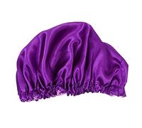 VICASKY bonnet de nuit en satin accessoire de cheveux pour femmes chapeaux Couverture Se soucier long Haarschutz Zum Schlafen chimio kopfbedeckung damin sommer 100% Polyester Violet,mauve