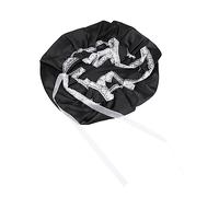 VICASKY Bonnet De Nuit En Soie Dormir Baignade Bonneau De Sommeil En Soie Bord Satin Dame Femme Enveloppe Casquette De Sommeil En Soie Chapeaux Bonnet De Couchage Noir