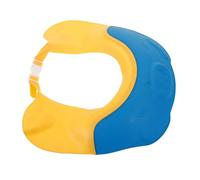 VICASKY Bonnet De Shampoing Garçon Et Filles Imperméable à Boucle Réglable Protection Auditive En Silicone Petit Modèle Jaune Et Bleu Bain Bébé Bonnet Bain Pour Tout-petits