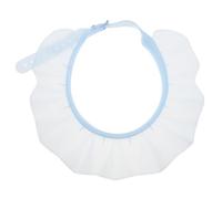 VICASKY Bonnet Silicone Bleu Imperméable, Taille Ajustable, Bonnet de Lavage pour Adultes et Personnes Âgées, Accessoire de Réutilisable pour Protéger Cheveux et Oreilles Lors