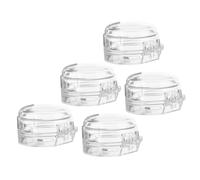 VICASKY Botone Estufa Lot de 5 de cuisinière transparentes pour cuisinière et cuisinière Blanc
