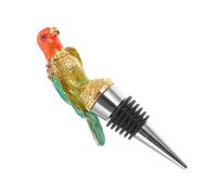 VICASKY Bouchon de Bouteille Forme de Perroquet Doré Bouchon Étanche pour Vin Décoratif et Réutilisable Accessoire Mignonette pour Préserver et