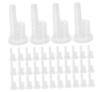 VICASKY Bouchons Compte-gouttes Pour Flacons D'huiles Essentielles 200 Pièces 18 Dents Plastique Étanche Usage Personnel Et Fabrication Maison