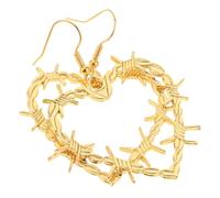 VICASKY Boucles D'oreilles Cœur Punk Gothiques Halloween en Alliage | Style Vintage Ténébreux et Hip-hop, Légères, Confort, pour Célébration Halloween et Occasions Spéciales