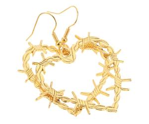 VICASKY Boucles D'oreilles Cœur Punk Gothiques Halloween en Alliage | Style Vintage Ténébreux et Hip-hop, Légères, Confort, pour Célébration Halloween et Occasions Spéciales