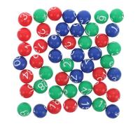 VICASKY Boule de Tirage au Sort Numérotée en Plastique Coloré Sachet de Boules de Bingo pour Loterie et Tombola Accessoires pour Soirée Bingo et Jeux de Kermesse Compatibles Machine