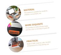 VICASKY Boulier Chinois Portable Rangées Orange et Noir Outil Arithmétique pour Garçon Fille et Élèves Apprentissage du Calcul Mental et Développement Cognitif