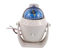 VICASKY Boussole de Tableau de Bord Ajustable Boule de Navigation Magnétique avec Déviation pour Voitures Bateaux et Outil de Guidage Directionnel Facile à Installer