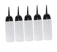 VICASKY Bouteille Cheveux Rechargeable 120 Ml Lot de 5 Buse Oblique Anti-Fuite pour Salon de Coiffure Accessoire de Shampoing