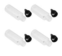VICASKY Bouteille Compte-Gouttes Transparent 6Pcs Flacon Applicateur avec Couvercle Flacon de Couleur pour Peinture Cuisine pour Décorations