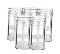 VICASKY Bouteilles En Plastique Pour Déodorant Roll-on 5 Pièces 50 Ml Format Compact Distribution Par Rotation Utilisateur Voyage Réutilisable