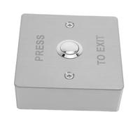 VICASKY Bouton de sortie commande porte en acier inoxydable argent, résistant aux conditions extérieures, utilisation en milieux scolaires et professionnels