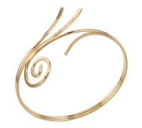 VICASKY Bracelet Bras Spiralé Minimaliste Manchette de Bras Réglable Accessoire Photo Doré