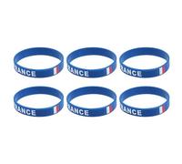 VICASKY Bracelet De Sport 10 Pièces Match Décoratif Européen Silicone France Imprimé Course en Caoutchouc Patriotique Pays Faveurs La Mode Femmes Football Bracelets