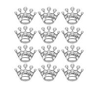 VICASKY Broche résistante à la protection : 12 pièces Couronne Broche Couronne Broche Argent Cristal n Écharpes Boucle Col Pin e Or Corsage Bouquet Kit Mariage e Fille