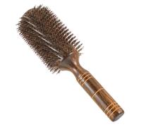 VICASKY Brosse à Cheveux Coiffante à Rouleau Xxl Poils De Sanglier Naturel Brosse à Friser Pour Femmes Cheveux Bouclés Brushing Séchage Rapide Massage Cuir Chevelu