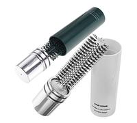 VICASKY Brosse à Cheveux Format Voyage Et Peigne à Friser Lot De 2, Compact Portable, 2 Couleurs, Brosse Rotative Pour Brushing Femme En Déplacement