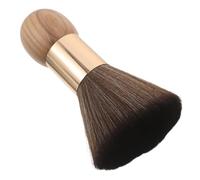 VICASKY Brosse à Cheveux Multifonctionnelle avec Manche en Bois, Plumeau Professionnel pour Cou et Barbe, Poils Doux pour Nettoyage Rapide des Résidus, Accessoire Coiffure pour Salon