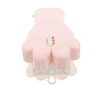 VICASKY Brosse De Nettoyage Poils Doux Outil Pratique Pour Seniors Et Personnes à Mobilité Réduite Pour Nettoyage Des Espaces Entre Les Orteils Couleur Rose