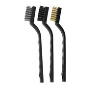 VICASKY Brosse de Nettoyage pour Aquarium 3 Pièces Multifonction, Manche Long Flexible, Brosse à Poils Durs Résistante, Grattoir Algues Compact pour Entretien Quotidien et Nettoyage