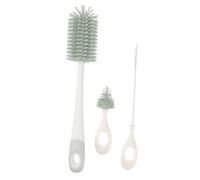 VICASKY Brosse de Nettoyage pour Biberons Silicone avec Rotation et Support Égouttoir Vert Ensemble Outils pour Nettoyer Biberons et Bouteilles