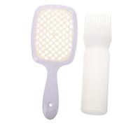 VICASKY Brosse Démêlante Ventilée Brosse à Cheveux Anti-statique Peigne De Massage Pour Chevelu Pour Cheveux Lisses Et Bouclés Manche Long Avec Flacon De Nettoyage à Sec