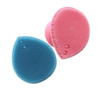 VICASKY Brosse Faciale En Silicone Douce Lot 2 Pcs Nettoyeur Visage Manuel Massage Cuir Chevelu Exfoliation Bain Bain Matériel Hygiénique Bébé