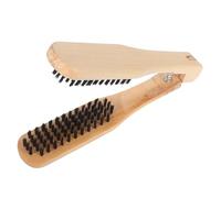 VICASKY Brosse Lissante Bois V pour Cheveux Démêlante et Douce Peigne Chauffant pour Lissage Rapide et Naturel Outil Coiffant Professionnel