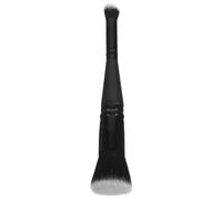 VICASKY Brosse plate à double tête pour le visage - Pinceau de fond de teint - Pinceau de maquillage de voyage incliné - Brosses réelles - Fondation multifonction - Pinceau de maquillage - Brosse