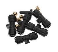 VICASKY Buse De Tuyau D'arrosage 1/4 Raccord Rapide pour Irrigation Extérieure Kit 5 Buses 5 Supports 1 Bouchon Pulvérisateur Basse Pression Jardin