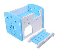 VICASKY Cabane pour Hamster Nid Multifonctionnel en PVC Abri aux Morsures Maison pour Petits Animaux Plusieurs Chambres Cachette Décorative pour Cochon d'Indice et Chinchilla