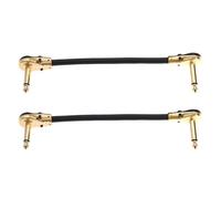 VICASKY Câble de Connexion Guitare Électrique Flexible en Cuivre 2pcs Qualité Sonore Claire pour Pédale D'effets et Amplificateur