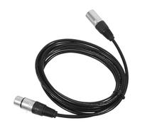 VICASKY Câble Microphone Xlr Mâle-Femelle Symétrique 5 Broches 3 Mètres Noir Rallonge Audio pour Studio Podcast Éclairage Scène Compatible Mixeur et Amplificateur
