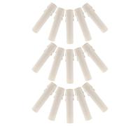 VICASKY Cache-Bougie pour Lustre 15 Pièces Manchons Plastiques Blancs, Manchon Tube Bougie Goutte d'Eau Compatible Ampoules Lustres Anciens