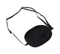 VICASKY Cache-œil de Pirate en Soie Noir Léger et Bloqueur de Lumière, Masque Oculaire Réglable pour Yeux Paresseux et Amblyopes, Adapté aux Adultes et Garçon et Filles