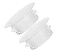 VICASKY Cache Rond Blanc pour Climatiseur 2pcs en Plastique Abs, Facile à Installer et Réutilisable, Couvre-ventilation Murale Décorative pour Trou de Sortie D'air