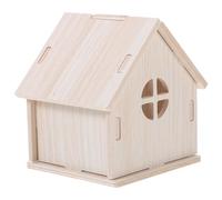 VICASKY Cachette en Bois pour Hamster, Habitat Rustique pour Petits Animaux | Bois , Décor Charmant et Discret, pour Enrichir L’espace de Vie et Apaiser Vos Compagnons