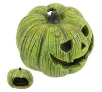 VICASKY Cachette pour Reptiles Forme de Citrouille Abri Naturel pour Terrarium Décor de Caverne pour Animaux Protection Lumière et Installation Facile