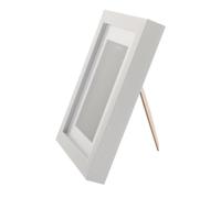 VICASKY Cadre D’Exposition Vitrine à Médailles Blanc 3D Épais Support Vertical, Présentoir Multifonctionnel en Résine pour Médaillons Sportifs et Bureau, Boîte D’Affichage pour Collection