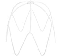 VICASKY Cadre d'Abat-Jour en Métal Vintage 18X18 CM pour Lampe de Table DIY Support Robuste et Indéformable Compatible Plafonnier et Lampe Chevet Cage d'Abat-Jour Artisanale Suspendre