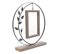 VICASKY Cadre Photo Métal Vintage de Feuille Double Face et Remplacement Facile pour Bureau ou Chambre Décoration Rustique Artistique