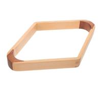 VICASKY Cadre Râtelier en Bois pour 9 Boules de Billard Forme Rhombique 19,3 X 19,3 Cm Support Compact Table de Billard Accessoire Essentiel pour Loisirs