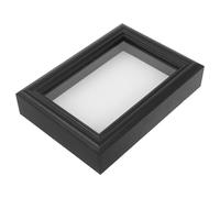 VICASKY Cadre Vitrine D’insectes 10x15 Cm en Bois Foncé Verre Transparent Haute Définition, Boîte D’exposition Multifonction pour Spécimens Entomologiques, Présentoir Mural Bureau, Étui