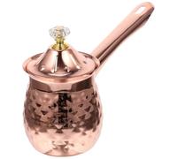 VICASKY Cafetière Turque Résistante Rouille et Robuste en Acier Inoxydable 400ml avec Long Manche pour Préparer Café et Mousse de Lait