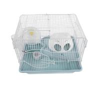 VICASKY Cage à Hamster et Plateformes d'escalade Double Étage en Plastique et Métal avec Roue d'exercice Facile à Nettoyer et Sécurisée Les Évasions