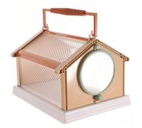 VICASKY Cage à insectes pour outils de capture - Petit orcher arrière - Grenouille - Habitat de vie - Pour animaux rampants - Porte-insectes pour l'extérieur - Abs kaki