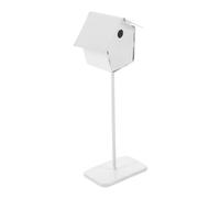 VICASKY Cage à oiseaux miniature en fer Décoration pour maison de poupée et micro-paysages Design blanc Peu encombrant Pour jardin et accessoires de maison Accessoires parfaits pour les créatifs